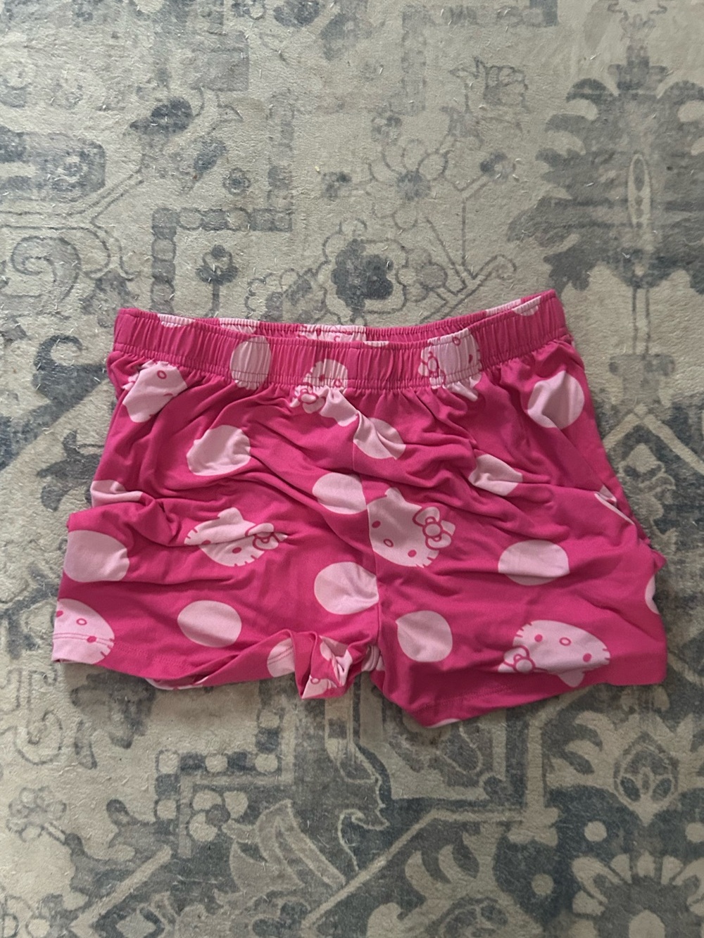 Hello Kitty Bright Pink Polka Dot Girls Shorts